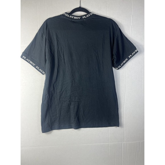 Playboy by PacSun Women's Shirt Black Small Short Sleeve Crew Neck - Picture 5 of 13